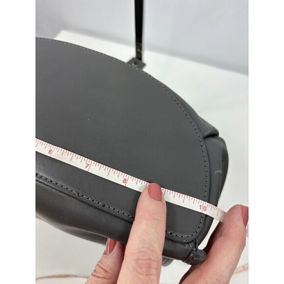 DKNY Crossbody Bag Grey Leather Studs Studded Adjustable Strap - Picture 11 of 15